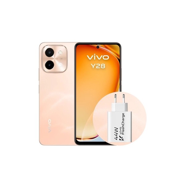 Vivo y28 6.68" 4gb(+4) 128gb orange + cargador 44w